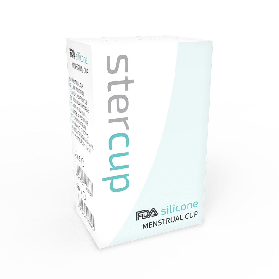 STERCUP - FDA SILIKON-MENSTRUALCUP AQUAMARIN - GRÖSSE L – Bild 3