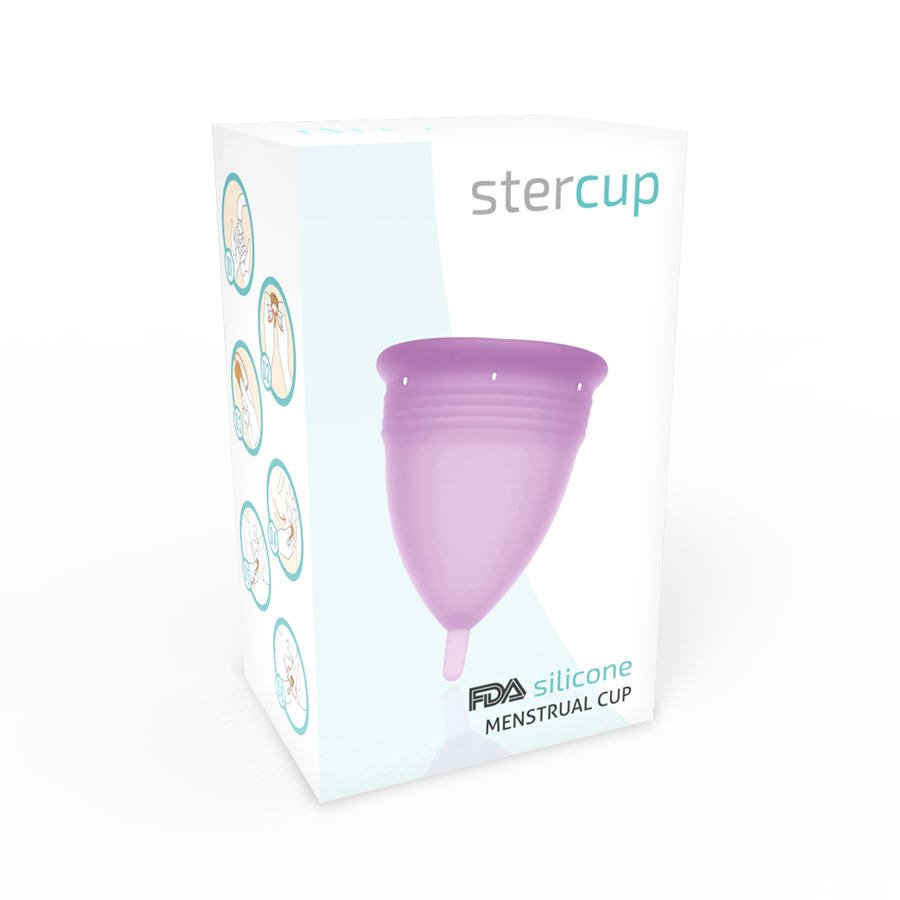 STERCUP - COPA MENSTRUAL FDA SILICONA LILA - TALLA S - Imagen 4