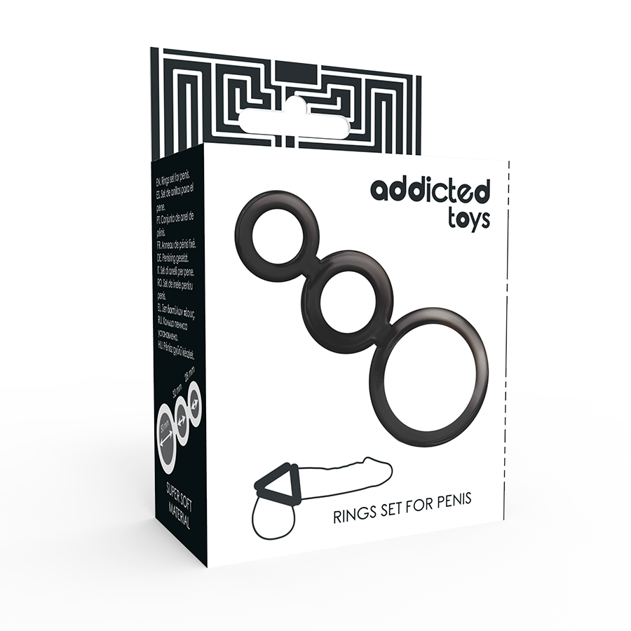 ADDICTED TOYS - ENSEMBLE DANNEAU POUR PÉNIS - FUMÉ – Image 2