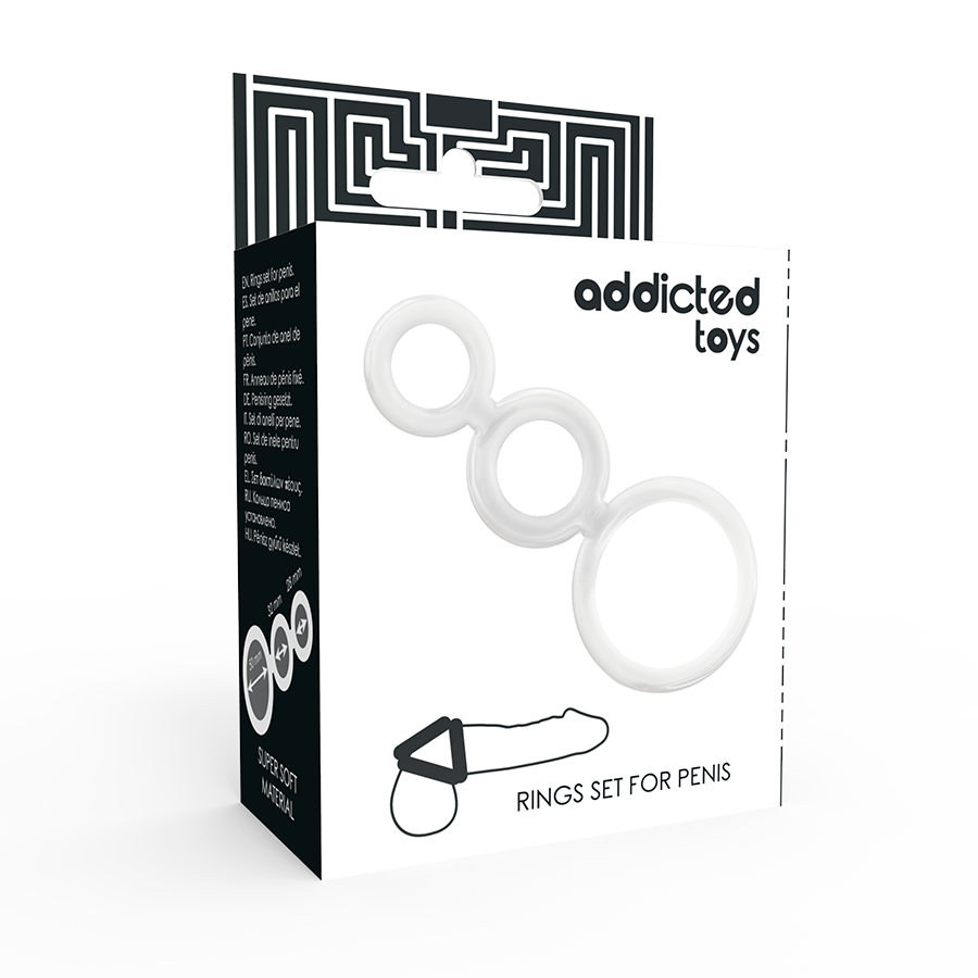 ADDICTED TOYS - ENSEMBLE DANNEAU POUR PÉNIS TRANSPARENT – Image 4