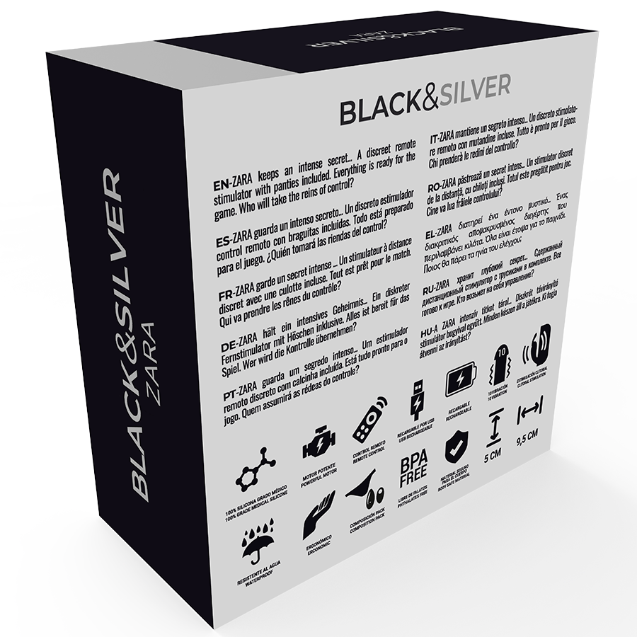 BLACK&SILVER - ESTIMULADOR DE CONTROLE REMOTO ZARA COM CALA GRTIS - Image 5