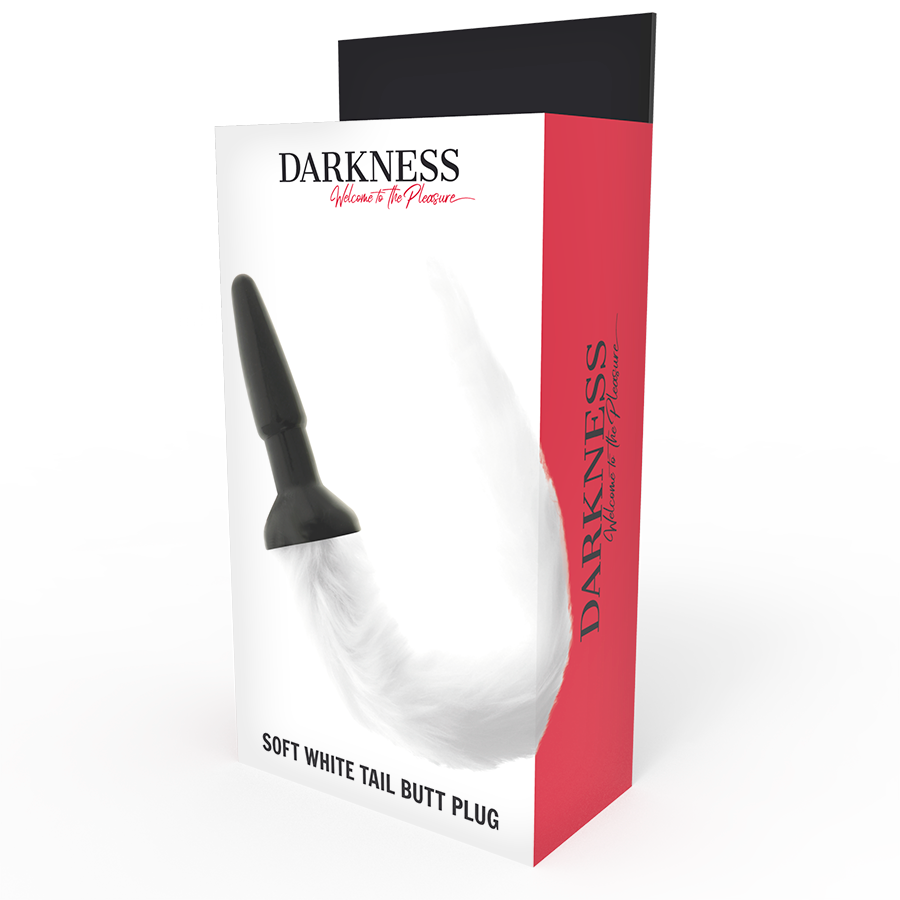 DARKNESS - PLUG ANALE IN SILICONE CON CODA BIANCA - immagine 3