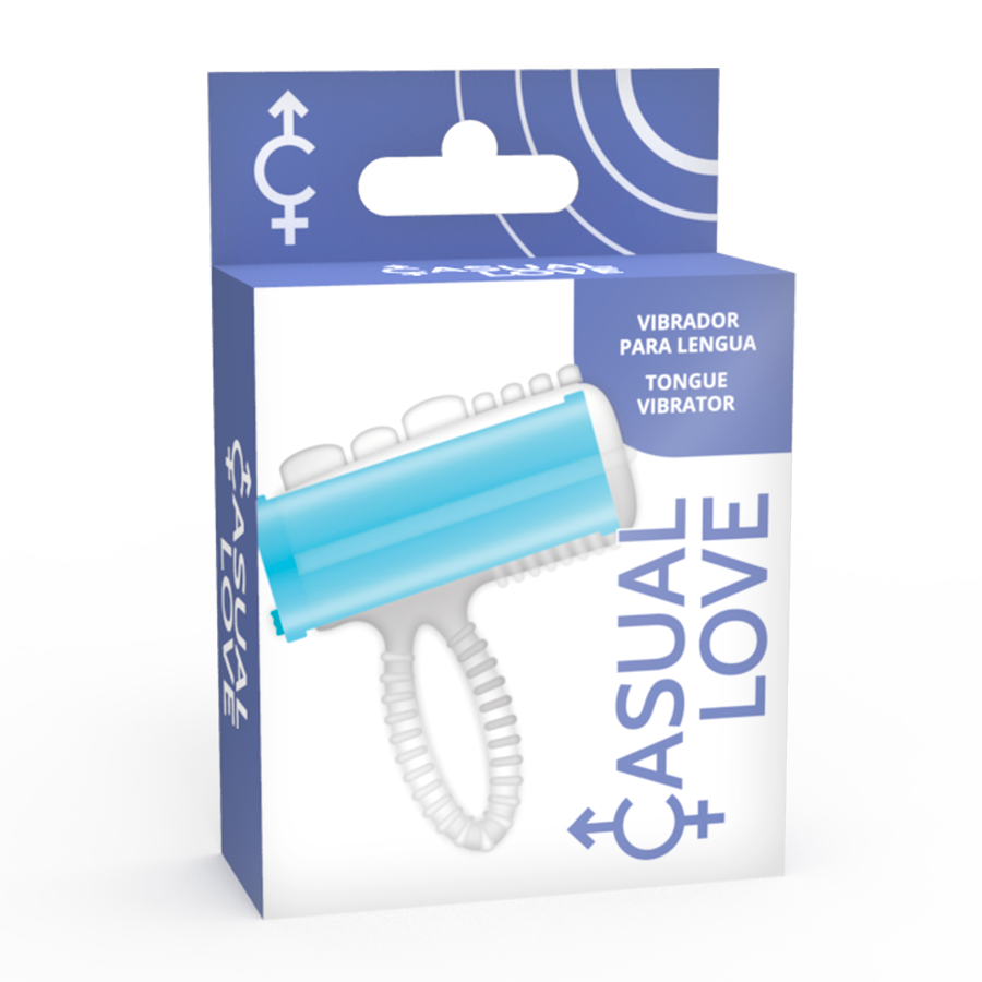 CASUAL LOVE - RING TONGUE VIBRATING AZUL - Imagen 2