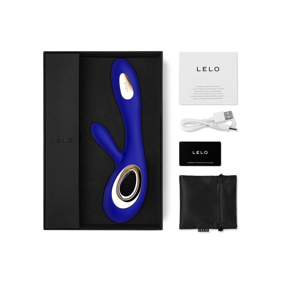 LELO - SORAYA WAVE VIBRATEUR RABBIT BLEU NUIT – Image 4