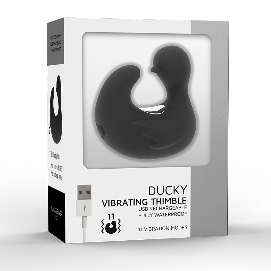 BLACK&SILVER - DÉ À DÉS À CANARD RECHARGEABLE EN SILICONE STIMULANT DUCKYMANIA – Image 5