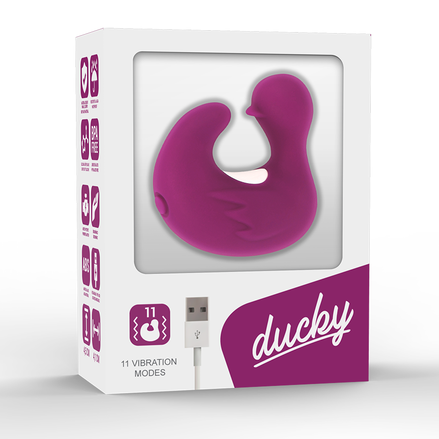 COVERME - DEDAL PATO ESTIMULADOR DE SILICONA RECARGABLE DUCKYMANIA - Imagen 3