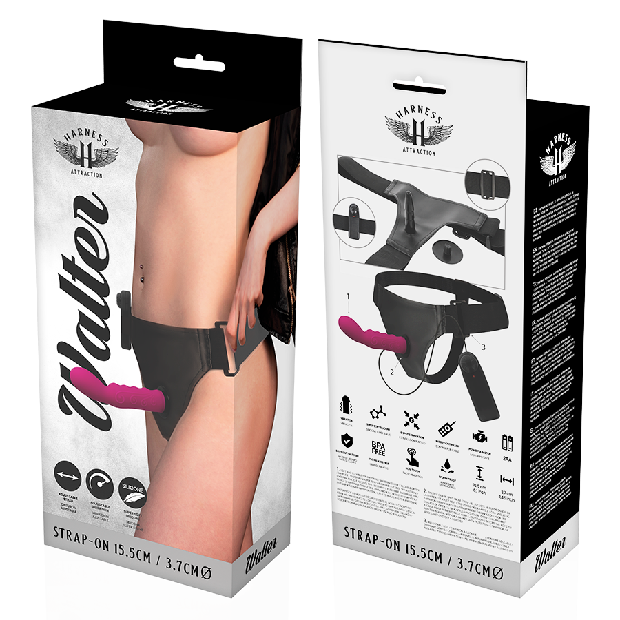 HARNESS ATTRACTION - RNES WALTER CON VIBRAZIONE 15.5 CM -O- 3.7 CM - immagine 5