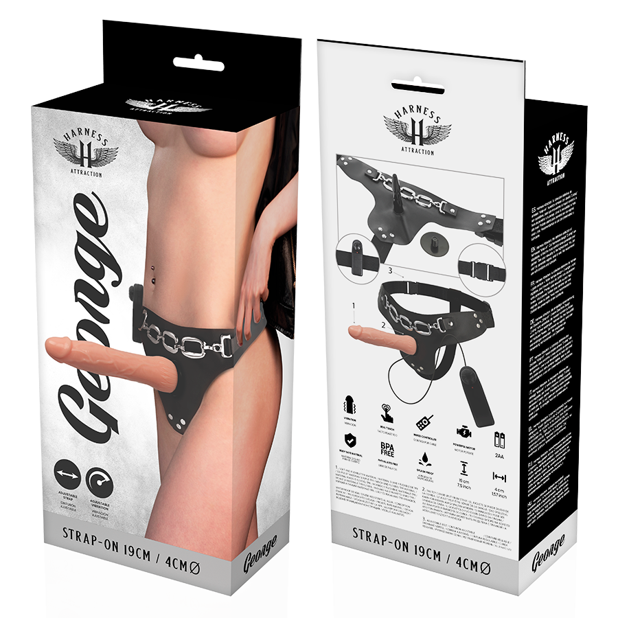 HARNESS ATTRACTION - RNES GEORGE VIBRATEUR RÉALISTE 19 CM -O- 4 CM – Image 4