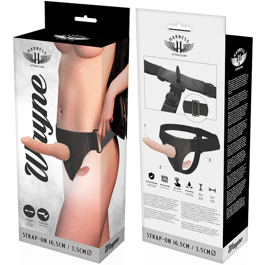 HARNESS ATTRACTION - WAYNE DOUBLE PENETRACI N 16.5 CM -O- 3.5 CM – Bild 6