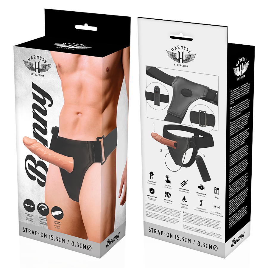 HARNESS ATTRACTION - RNES CREUX BENNY AVEC VIBRATEUR 15 CM -O- 4.5 CM – Image 6