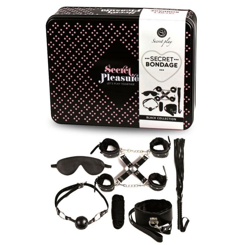 SECRETPLAY - BDSM SET 8 PCS SCHWARZ – Bild 2