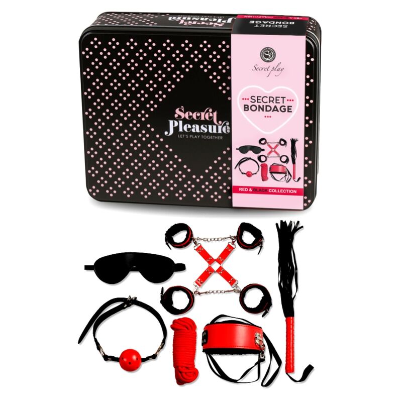 SECRETPLAY - BDSM SET 6 PCS ROSSA COLLECTION - immagine 2