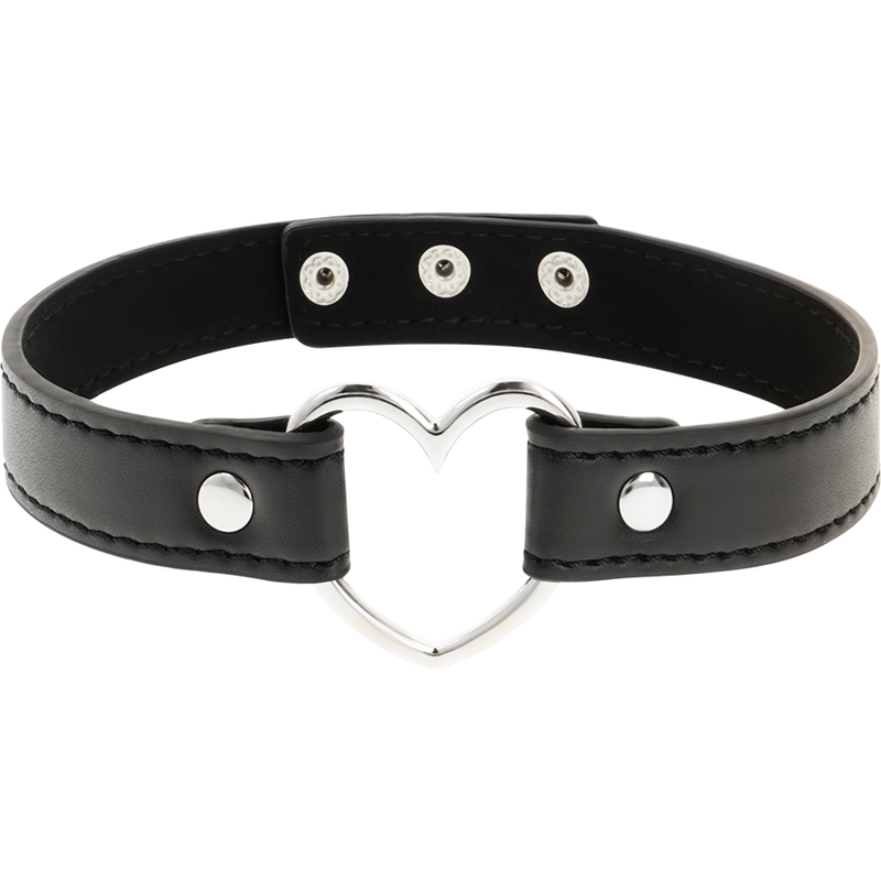 COQUETTE CHIC DESIRE - COLLANA IN PELLE VEGANA ACCESSORIO CUORE DONNA - immagine 2
