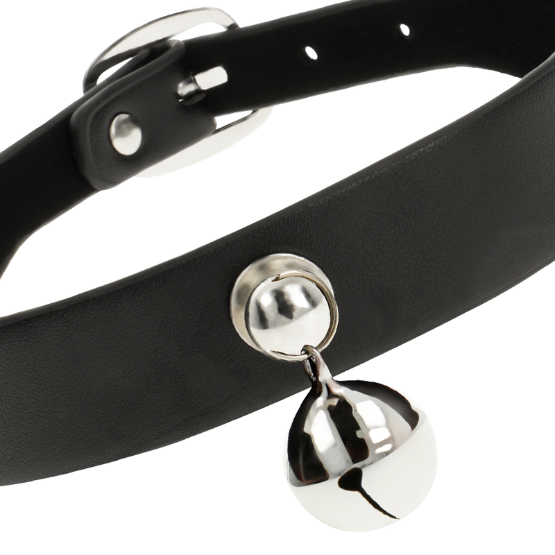 COQUETTE CHIC DESIRE - HALSKETTE AUS VEGANEM LEDER FÜR DAMEN RASSEL-ZUBEHÖR – Bild 3