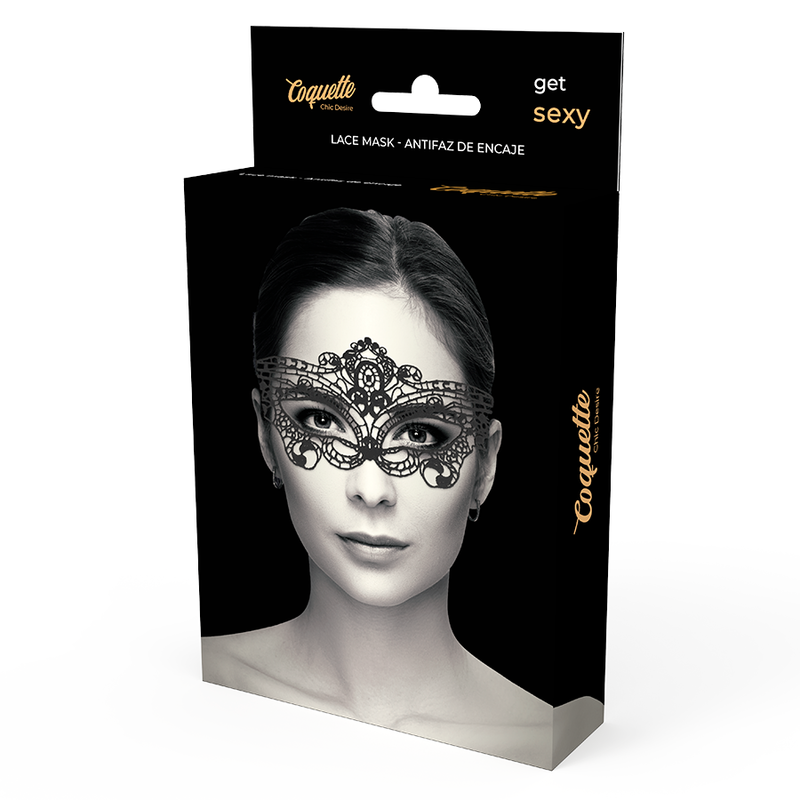 COQUETTE CHIC DESIRE - LACE MASK BLACK - Image 5