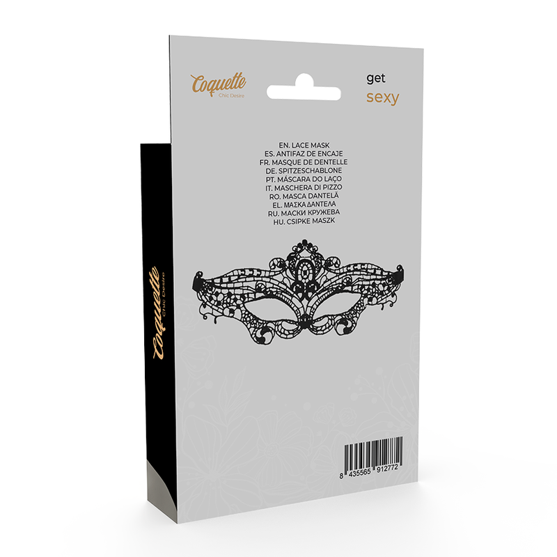 COQUETTE CHIC DESIRE - LACE MASK BLACK - Image 4