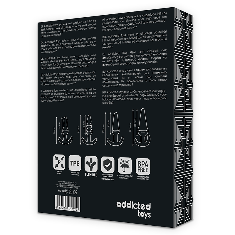 ADDICTED TOYS - SET DI 4 TAPPI ANALI - immagine 8