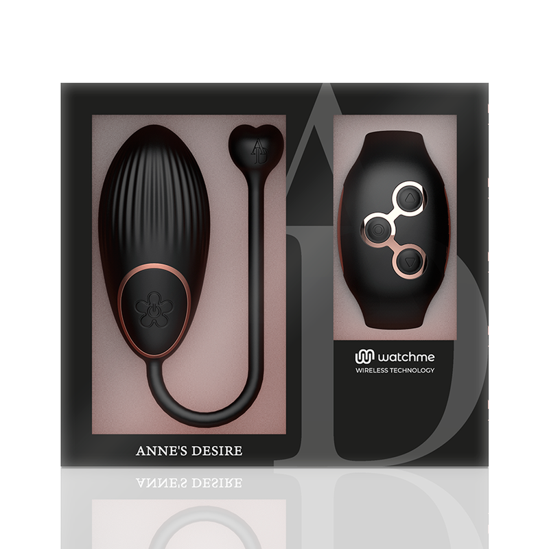 ANNE'S DESIRE - HUEVO CONTROL REMOTO TECNOLOGÍA WATCHME NEGRO/GOLD - Imagen 7