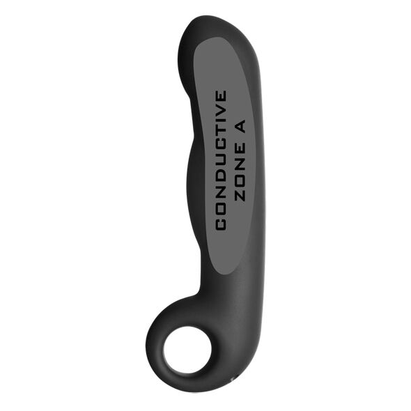 ELECTRASTIM - DILDO IN SILICONE NERO OVID - immagine 2