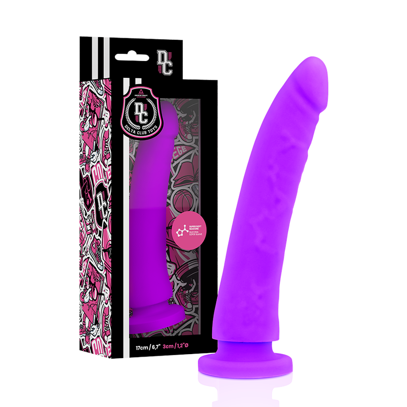 DELTA CLUB - TOYS ARNES + DILDO LILA SILICONA MEDICA 17 CM -O- 3 CM - Imagen 5