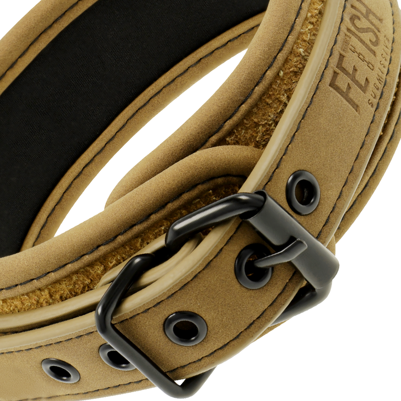 FETISH SUBMISSIVE ORIGIN - COLLANA A CATENA RIVESTITA IN NEOPRENE - immagine 2