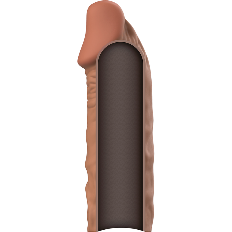 VIRILXL - EXTENSIÓN DE PENE LIQUID SILICONE V5 MARRÓN - Imagen 7