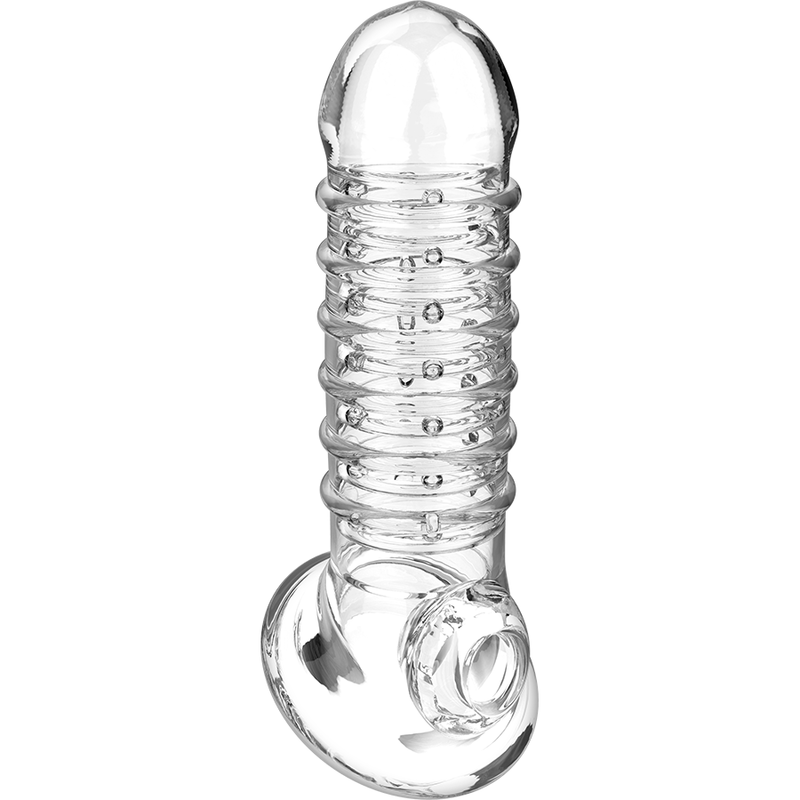 VIRILXL - EXTENSIÓN Y FUNDA DE PENE V15 TRANSPARENTE - Imagen 3