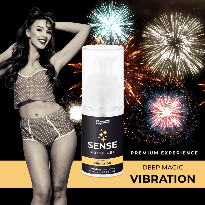 COQUETTE CHIC DESIRE - PULSE ERDBEER VIBRATIONSGEL PREMIUM FLÜSSIGKEIT 15ML – Bild 2