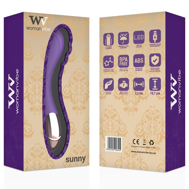WOMANVIBE - VIBRATEUR RECHARGEABLE EN SILICONE SUNNY – Image 2