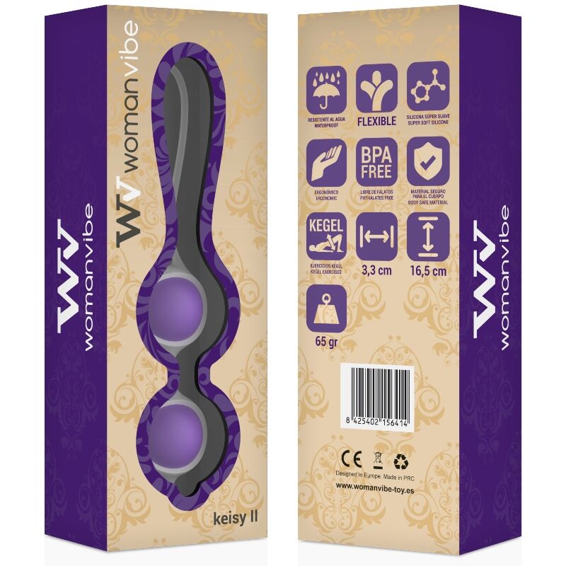 WOMANVIBE - BALLES EN SILICONE VIBE KEISY II – Image 2
