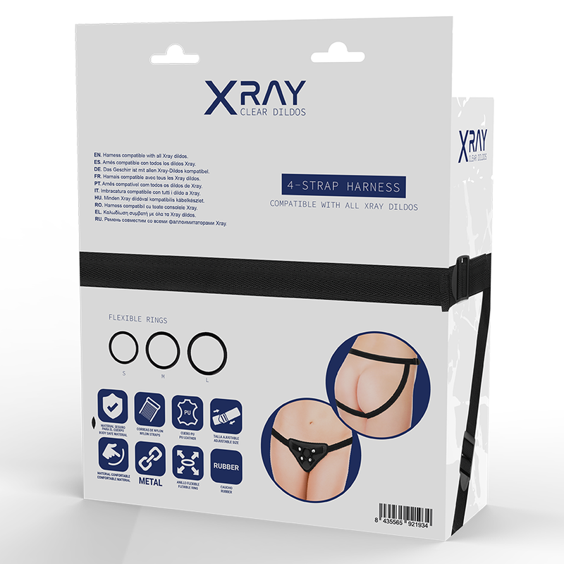 X RAY - HARNAIS RADIO AVEC ANNEAUX EN SILICONE – Image 7