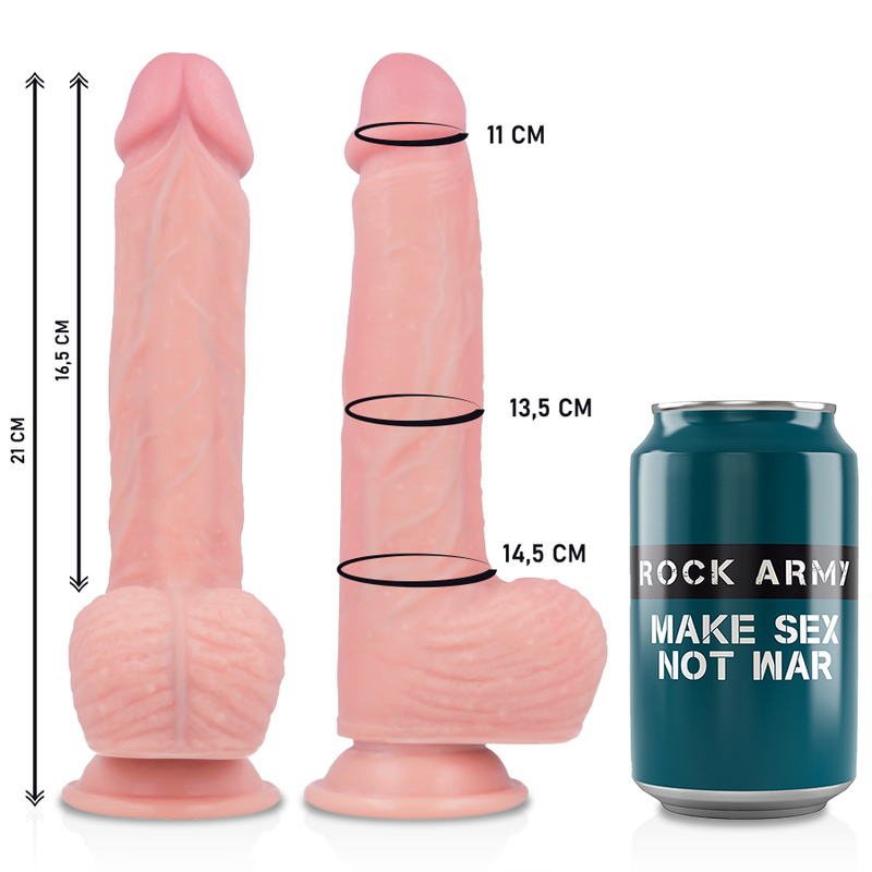 ROCKARMY - HARNESS + FLÜSSIGSILIKON PREMIUM SPITFIRE REALISTIC 21 CM -O- 4.62 CM – Bild 6