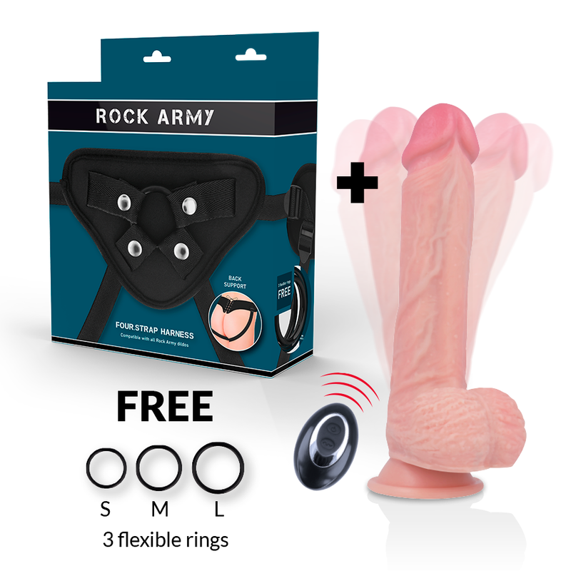 ROCKARMY - ARCOTE + VIBRADOR DE SILICONE LÍQUIDO PREMIUM APACHE CONTROLE REMOTO 20.5 CM -O- 4.62 CM - Image 12