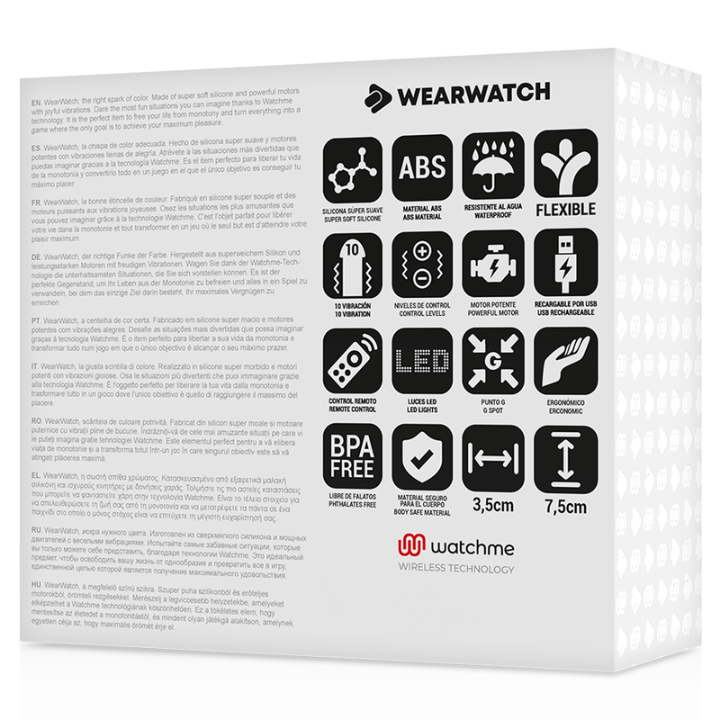 WEARWATCH - TÉLÉCOMMANDE WATCHME TECHNOLOGIE OEUF BLEU / ROSE – Image 2