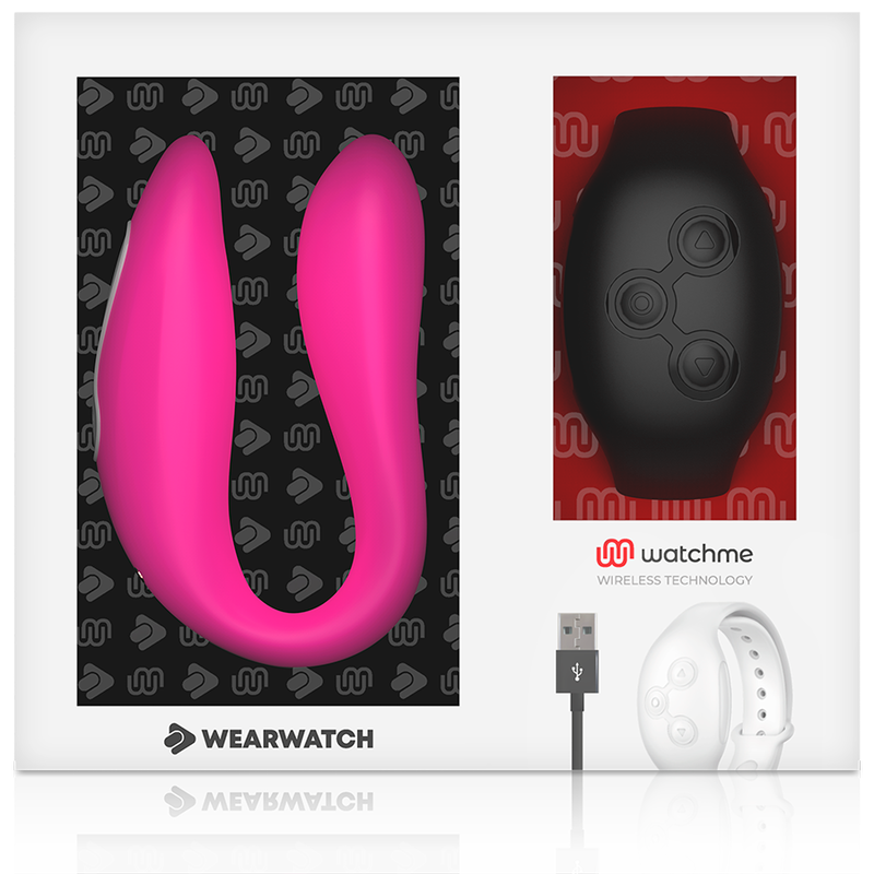 WEARWATCH - VIBRADOR DUAL TECHNOLOGY WATCHME FUCSIA /AZABACHE - Imagen 5