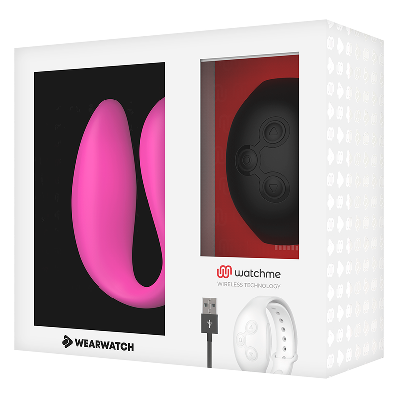 WEARWATCH - VIBRADOR DUAL TECHNOLOGY WATCHME FUCSIA /AZABACHE - Imagen 2