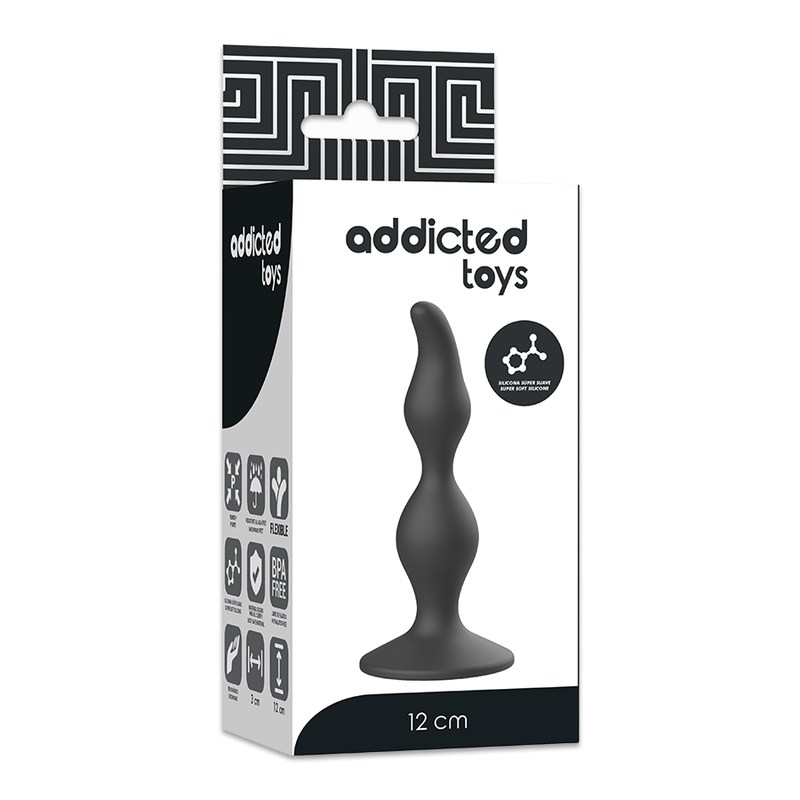 ADDICTED TOYS - PLUG SEXUEL ANAL 12 CM NOIR – Image 2