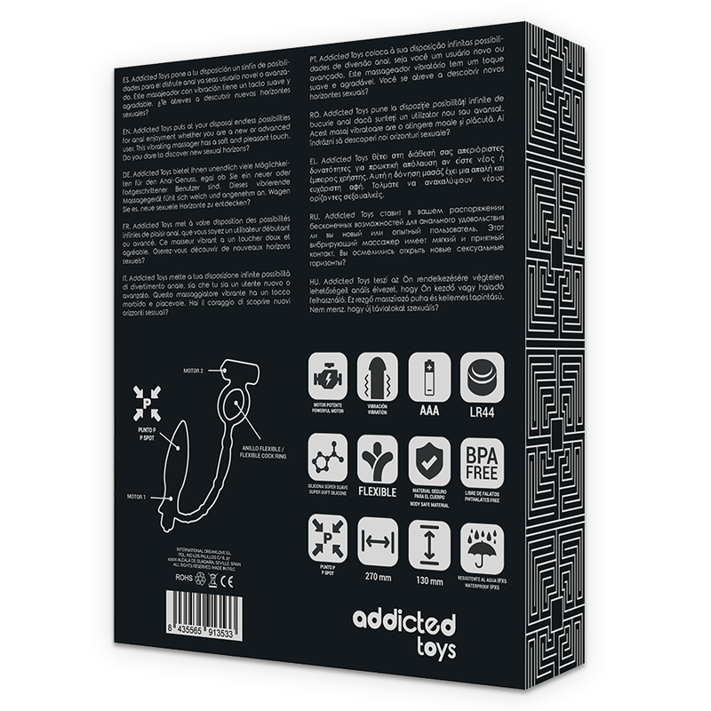 ADDICTED TOYS - PLUG ANAL AVEC ANNEAU VIBRANT – Image 4