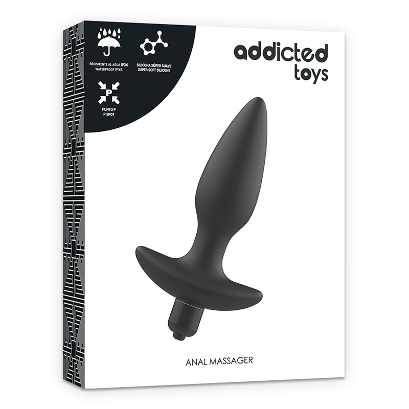 ADDICTED TOYS - MASAJEADOR PLUG ANAL CON VIBRACIÓN NEGRO - Imagen 5