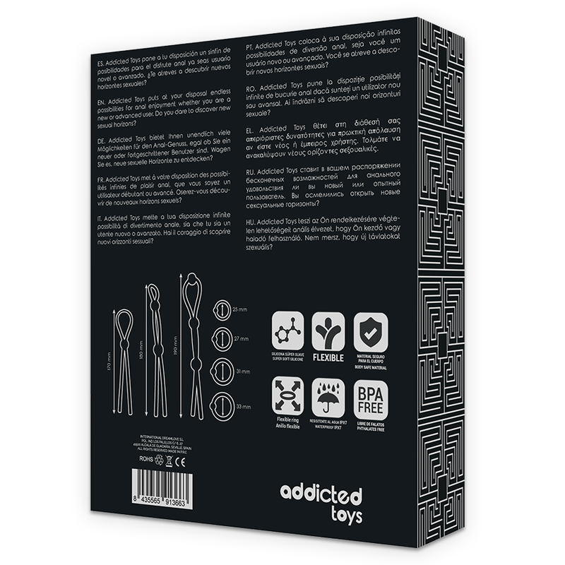 ADDICTED TOYS - KIT DE 7 ANILLAS SILICONA FLEXIBLE - Imagen 3