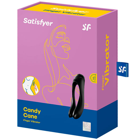 SATISFYER - CANDY CANE VIBRADOR DEDO NEGRO - Imagen 2