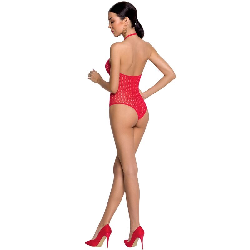 PASSION - WOMAN BS088 BODYSTOCKING ROJO TALLA ÚNICA - Imagen 2