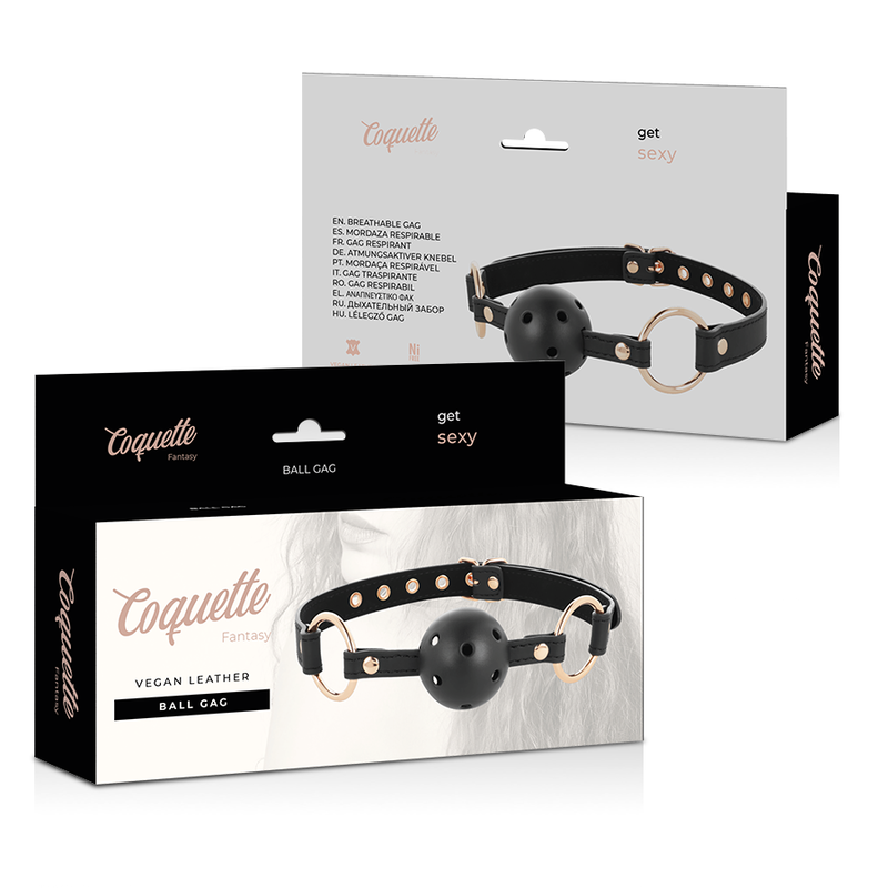 COQUETTE CHIC DESIRE - FANTASY MORDAZA TRANSPIRABLE CUERO VEGANO - Imagen 3