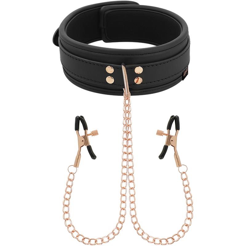 COQUETTE CHIC DESIRE - FANTASY COLLAR CON PINZAS PEZONES CON FORRO DE NEOPRENO - Imagen 2