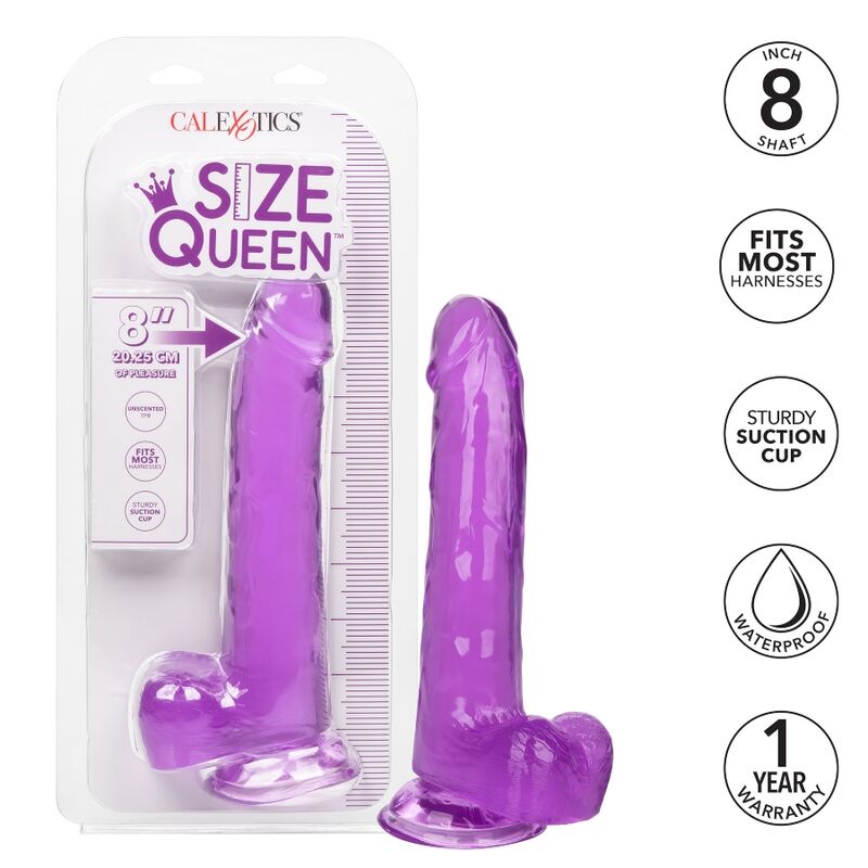 CALEXOTICS - SIZE QUEEN DILDO LILA 20.3 CM - Imagen 7