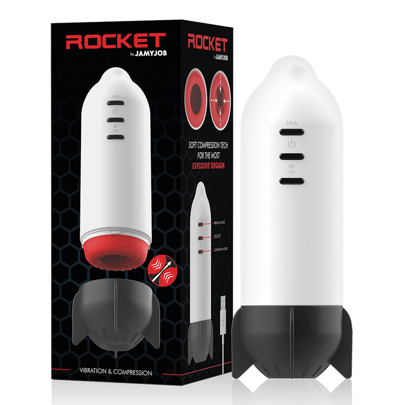 JAMYJOB - ROCKET MASTURBADOR TECNOLOGÍA SOFT COMPRESSION Y VIBRACIÓN - Imagen 10
