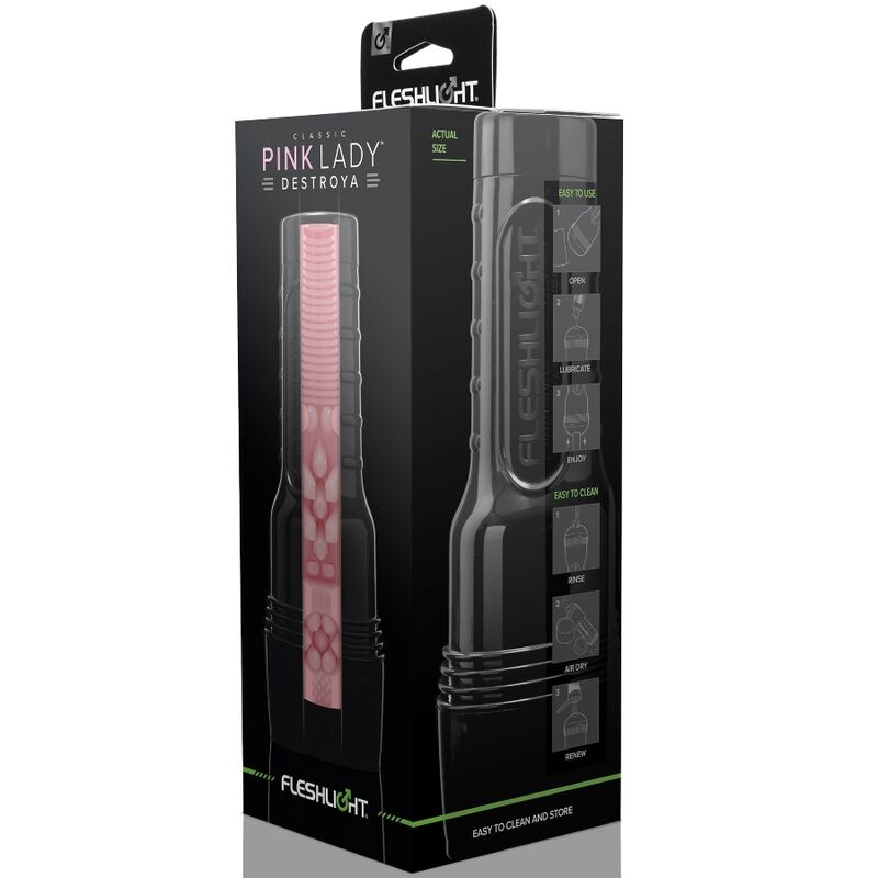 FLESHLIGHT - CLASSIC PINK LADY DESTROYA MASTURBADOR - Imagen 3