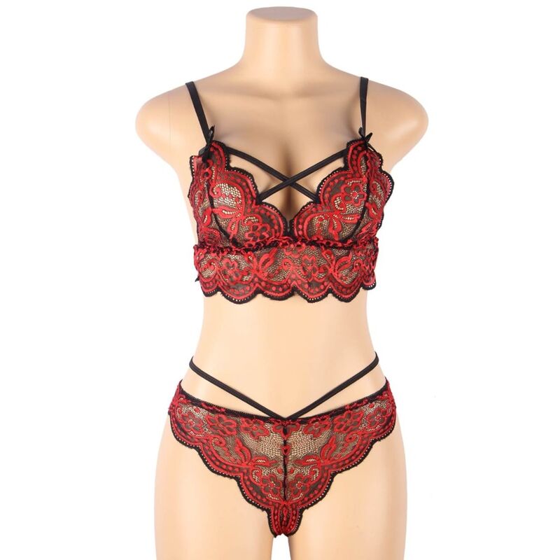 SUBBLIME - SET DOS PIEZAS TOP Y PANTIES ENCAJE S/M - Imagen 11