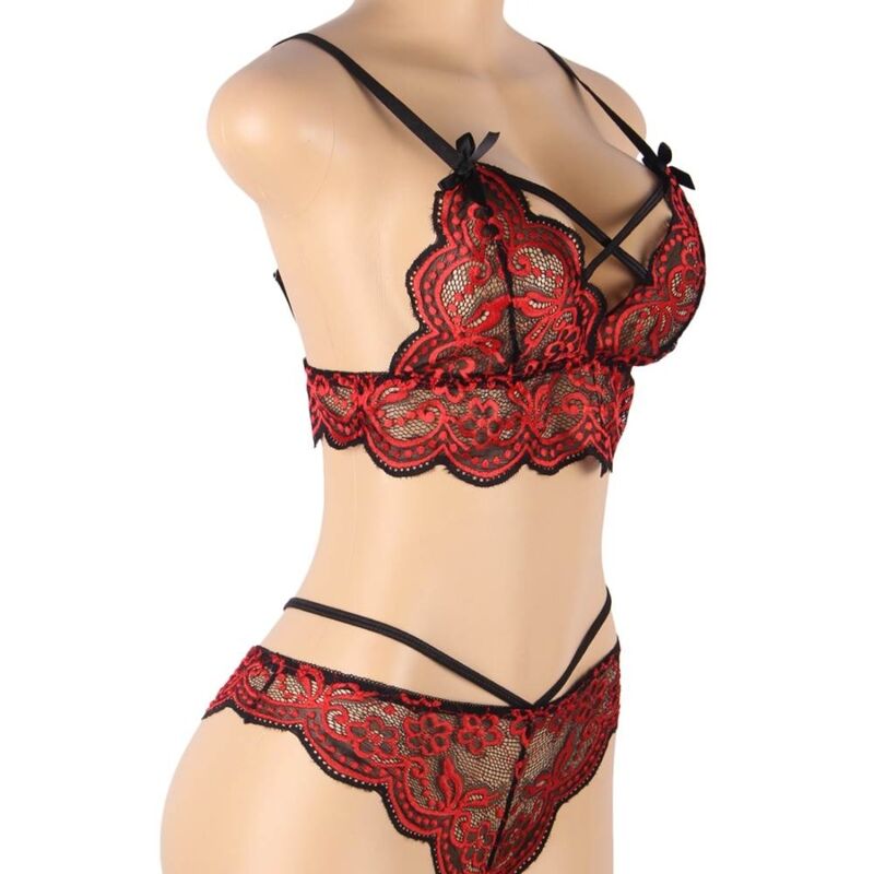SUBBLIME - SET DOS PIEZAS TOP Y PANTIES ENCAJE S/M - Imagen 10