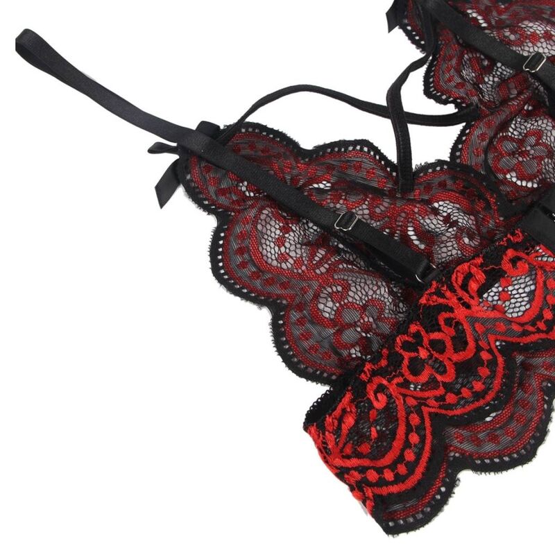SUBBLIME - SET DOS PIEZAS TOP Y PANTIES ENCAJE S/M - Imagen 5